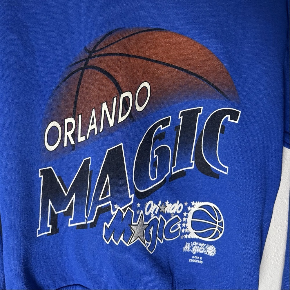 Orlando Magic‎ Youth Sweatshirt Blue Vintage Size 12/14 - Picture 2 of 5